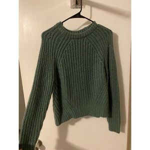 Crop Green Small Sweater